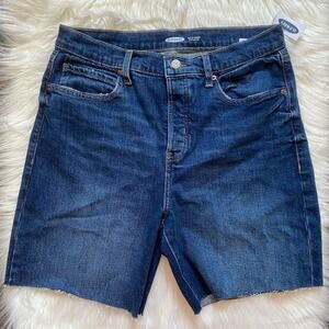 Extra High Waisted Sky-Hi Old Navy Cut Off Bermuda Shorts